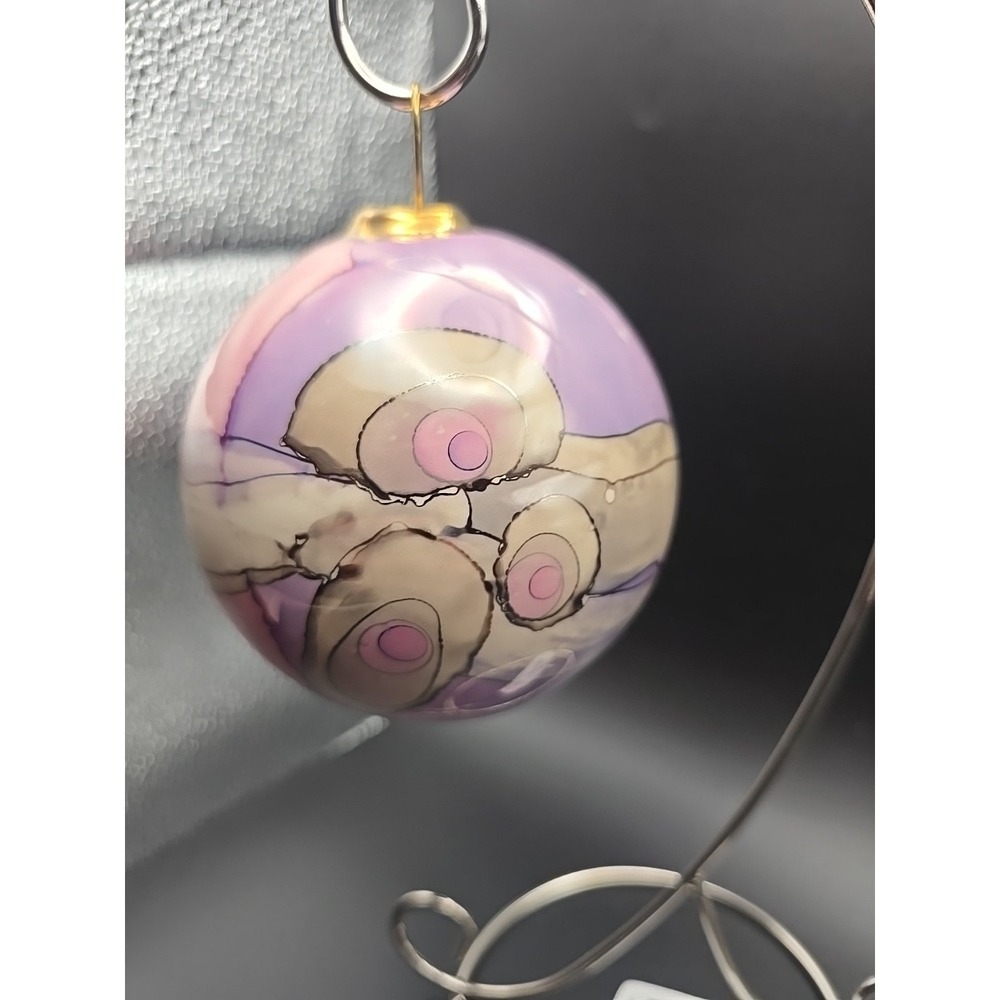 Frederick Francis Hand Painted Pastel Vintage Christmas Ornament Decor 1990